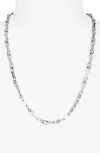 Child Of Wild Rhapsody Link Chain Necklace In Silver