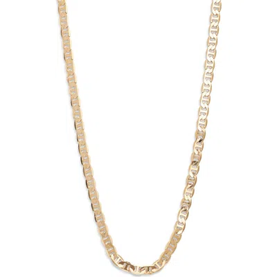 Child Of Wild Rhapsody Thick Mariner Chain Necklace In Gold