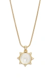 Child Of Wild Sacred Sol Pendant Necklace In Gold