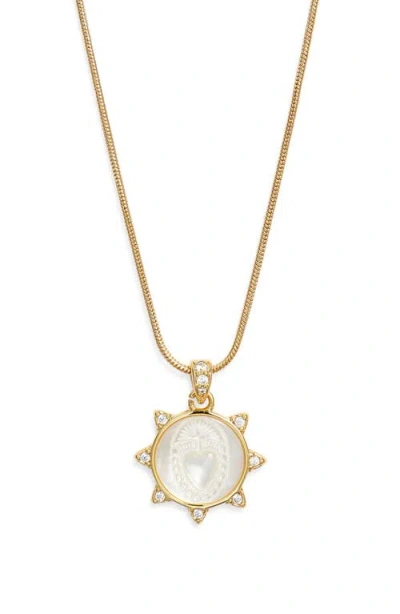 Child Of Wild Sacred Sol Pendant Necklace In Gold
