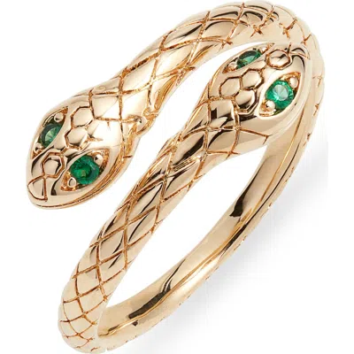 Child Of Wild Serpent's Embrace Ring In Gold