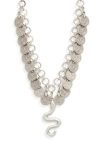 Child Of Wild Shahmaran Statement Collar Necklace