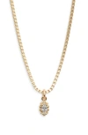 Child Of Wild Shu Deity Pendant Necklace In Gold