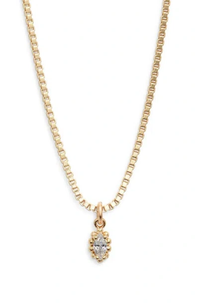 Child Of Wild Shu Deity Pendant Necklace In Gold