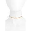 Child Of Wild Sicily Herringbone Chain Choker In Gold