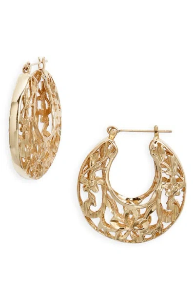 Child Of Wild Spanish Fly Hoop Earrings In Gold