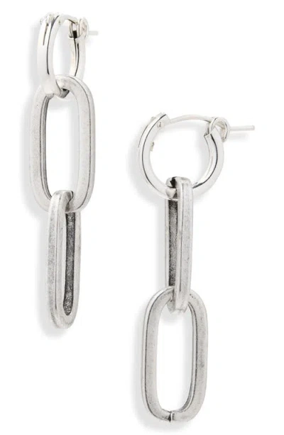 Child Of Wild Sydney Chain Earrings In Silver