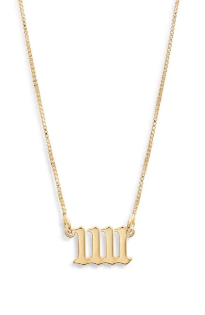 Child Of Wild Synchronistic 1111 Pendant Necklace In Gold