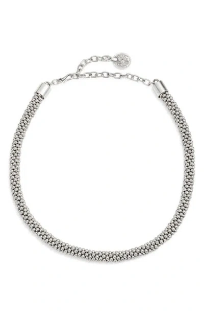 Child Of Wild Yara Beaded Necklace In Silver