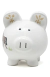 Child To Cherish Banyard Piggy Bank In White