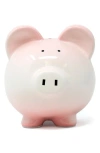 Child To Cherish Girlsenberry Ombré Ceramic Piggy Bank In Pink