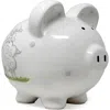 Child To Cherish Lambs Ceramic Piggy Bank In White