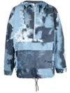 Childern Of The Discordance Blue Tie-dye Print Anorak Jacket In Blue