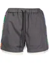 Childern Of The Discordance Bandana Print Shorts In Grey