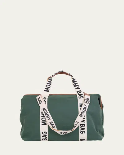 Childhome Signature Mommy Diaper Bag In Green