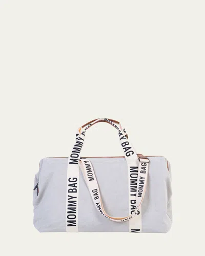 Childhome Signature Mommy Diaper Bag In Off-white