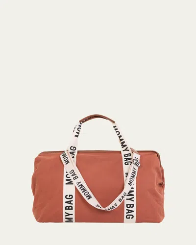 Childhome Signature Mommy Diaper Bag In Terracotta