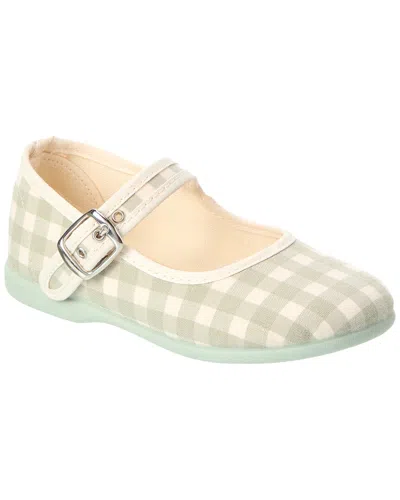 Children Chic Childrenchic Canvas Mary Jane In Green