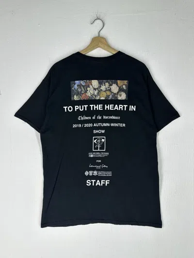 Pre-owned Children Of The Discordance 19/20 A/w Show Staff Pocket Tee In Black