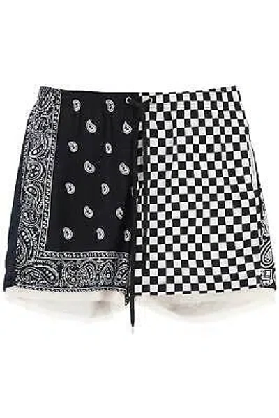 Pre-owned Children Of The Discordance Bandana Patchwork Shorts In Black