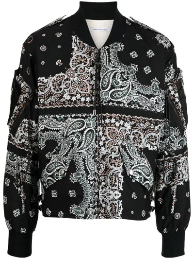 CHILDREN OF THE DISCORDANCE BANDANA-PRINT COTTON BOMBER JACKET