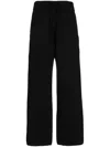 Children Of The Discordance Drawstring Waist Straight-leg Trousers In Black