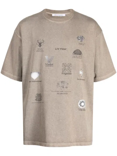 Children Of The Discordance Graphic-print Cotton T-shirt In Brown