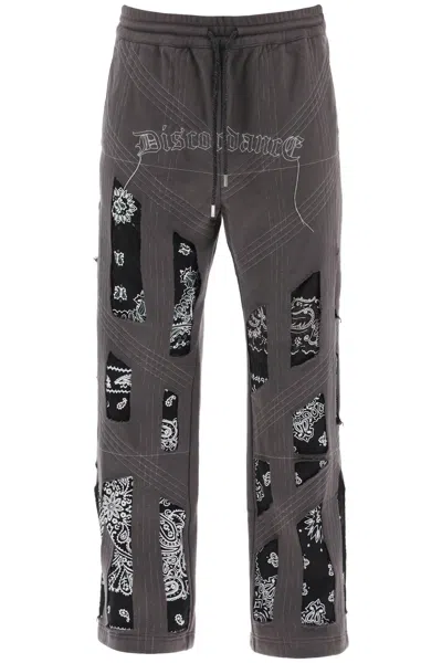 Children Of The Discordance Joggers With Bandana Detailing In Black