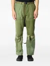 Children Of The Discordance Logo-print Cargo Trousers In Green