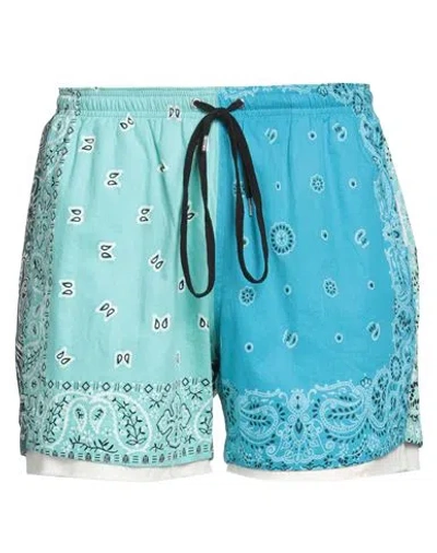 Children Of The Discordance Man Shorts & Bermuda Shorts Azure Size 1 Cotton In Blue