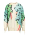 Children Of The Discordance Man Sweater Ivory Size 1 Cotton, Acrylic In White