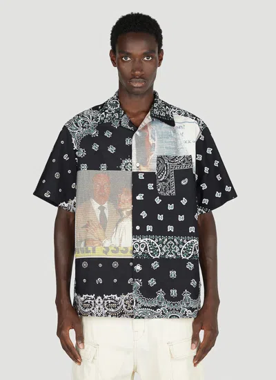 Children Of The Discordance Bandana-print Cotton Shirt In Black