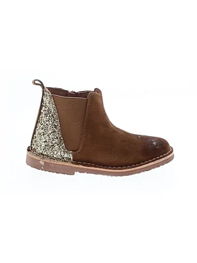 Pre-owned Childrenchic Kids' Ankle Boots In Brown