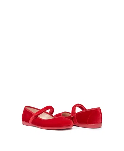 Childrenchic Girls' Cassie Mary Janes - Baby, Toddler, Little Kid, Big Kid In Red