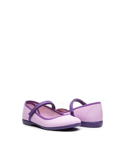 Childrenchic Girls' Evelyn Mary Janes - Baby, Toddler, Little Kid, Big Kid In Purple