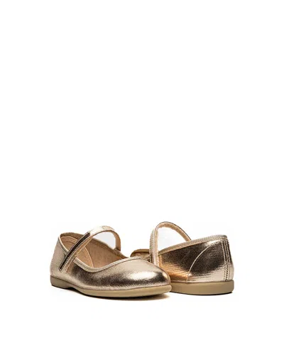 Childrenchic Girls' Mila Mary Janes - Baby, Toddler, Little Kid, Big Kid In Gold