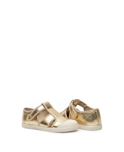 Childrenchic Girls' Riley Captoe Sandals - Baby, Toddler, Little Kid, Big Kid In Gold