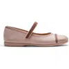 Childrenchic Giselle Mary Jane Cap Toe Flat In Neutral