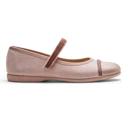 Childrenchic Kids'  Giselle Mary Jane Cap Toe Flat In Neutral