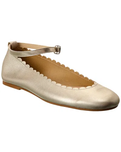 Childrenchic Gold Shimmer Leather Flat