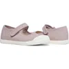 Childrenchic Kids'  Isabel Floral Canvas Mary Jane Sneaker In Neutral