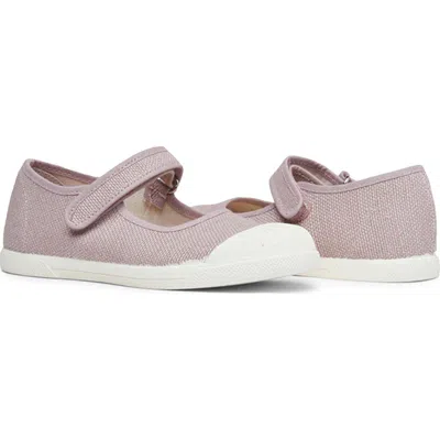 Childrenchic Kids'  Isabel Floral Canvas Mary Jane Sneaker In Neutral