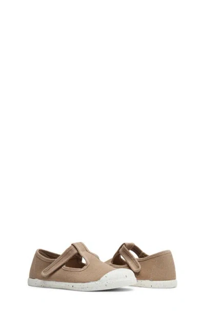 Childrenchic Kids' Charlie T-strap Sneaker In Brown