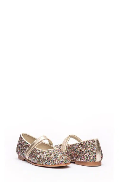Childrenchic Kids' Glitter Mary Jane In Confetti