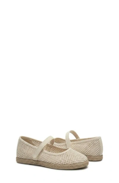 Childrenchic Kids' Harper Espadrille Mary Jane Flat In Neutral