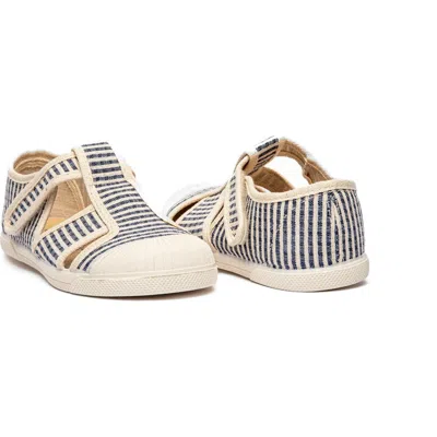 Childrenchic Kids' Marly Double T-strap Sneaker In Stripes