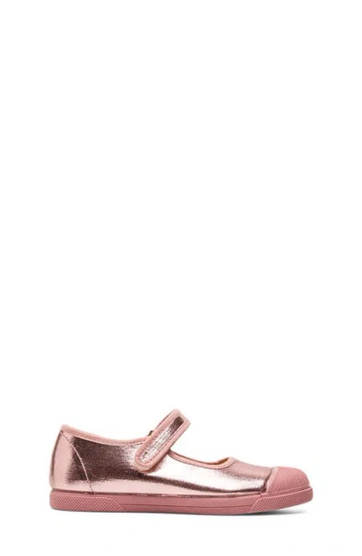 Childrenchic Kids' Mika Mary Jane Cap Toe Flat In Pink
