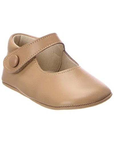 Childrenchic Leather Mary Jane In Tan