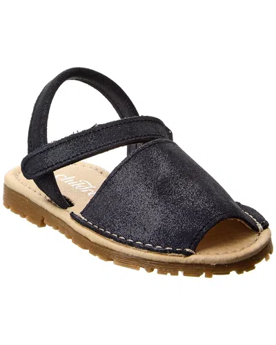 Childrenchic Leather Sandal In Blue