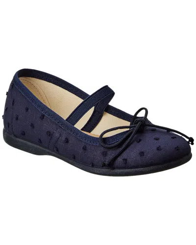 Childrenchic Swiss Dot Ballet Flat In Blue